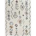 Blue/Orange 63 x 0.39 in Area Rug - Foundry Select Addisin White/Orange/Blue Moroccan Area Rug Polypropylene | 63 W x 0.39 D in | Wayfair