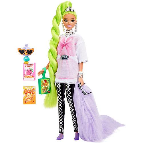 Barbie Extra Puppe mit grünem Haar, Anziehpuppe, Modepuppe
