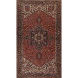Vintage Vegetable Dye Heriz Persian Area Rug Hand-knotted Wool Carpet - 9'11''x 15'8''