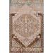 Geometric Traditional Anatolian Turkish Wool Rug Hand-knotted Carpet - 1'10" x 2'11"