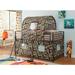 Tent Loft Bed in Army Green Camouflage