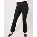 Blair DenimEase™ Flat-Waist Bootcut Jeans - Black - 22W - Womens