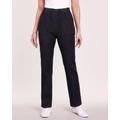 Blair Women's DenimEase Full-Elastic Classic Pull-On Jeans - Black - 16P - Petite