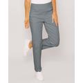 Blair DenimEase Flat-Waist Pull-On Jeans - Grey - 26W - Womens
