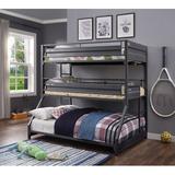 Mason & Marbles Twin over Full Triple Bed Metal in Black/Gray | 75 H x 56 W x 78 D in | Wayfair 4CB8BC443F524752AE5B1D636F125F7D