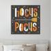 The Holiday Aisle® "Retro Halloween IV" Gallery Wrapped Canvas By Laura Marshall Canvas in Black/Blue/Gray | 12 H x 12 W x 1.5 D in | Wayfair