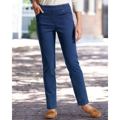 Appleseeds Women's DreamFlex Denim Easy Pull-On Tapered - Denim - 10 - Misses