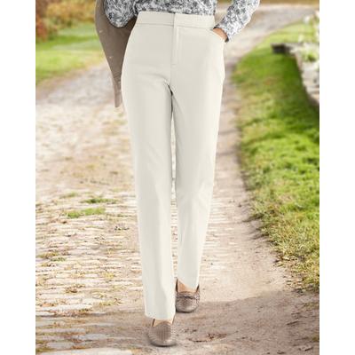 Appleseeds Women's Dennisport Comfort-Waist Chinos - Grey - 10 - Misses