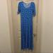 Lularoe Dresses | Lularoe Maxi Dress Ana. Size Medium | Color: Blue/Yellow | Size: M