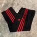 Adidas Bottoms | Adidas Joggers | Color: Black/Red | Size: 5b