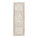 Cream Traditional Floral Mango Wood Wall Décor by Quinn Living in Cream