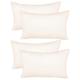 adsin Textile Finest White Duck Feather and Down Pillows Extra Soft Filled in 100% Down Proof Cotton Blend Cover Hotel Quality Bed Pillow Pack of 4