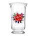 The Holiday Aisle® Funsch Blue 10" Indoor/Outdoor Glass Table Vase Glass in Blue/White | 10 H x 5 W x 5 D in | Wayfair