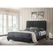 Lodi Velvet Upholstered Channel Tufted Full Panel Bed