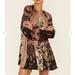 Free People Dresses | Free People Women's Stevie Floral Print Tunic | Color: Black | Size: S