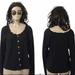 American Eagle Outfitters Tops | Ae American Eagle Soft Long Sleeve Black Blouse | Color: Black | Size: Xl