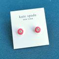 Kate Spade Jewelry | Kate Spade Candy Drops Gold Round Stud Earrings Pink New | Color: Gold/Pink | Size: Os