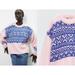 Zara Sweaters | New Zara Oversized Knit Jacquard Pink 1822 Sweater Size L | Color: Blue/Pink | Size: L