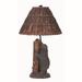 Loon Peak® Bertolucci 29" Gray/Brown Table Lamp Resin in Brown/Gray | 29 H x 16.75 W x 16.75 D in | Wayfair 5D9B8DE246704BB0A5FBDFBD80B0D445