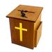 Inbox Zero Church Collection Fundraising Box Donation Charity Box w/ Cross Christian Church Tithes & Offerings Manufactured | Wayfair