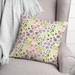 The Holiday Aisle® Whimsical Spring Floral 2 Outdoor Throw Pillow Polyester/Polyfill blend | 18 H x 18 W x 1.5 D in | Wayfair