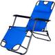 Outsunny - Chaise longue inclinable transat bain de soleil 2 en 1 pliant têtière amovible charge