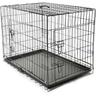 Cage de Transport 91 x 58 x 64 cm pour Chien Pliable 2 Portes Transportable Caisse de Transport en