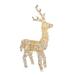 48" White LED Upright Standing Reindeer Christmas Outdoor Decoration