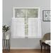 ATI Home Belgian Sheer Rod Pocket Tier Curtain Panel Pair