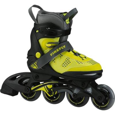 FIREFLY Kinder Inline-Skates FF Comp Adj Jr, Größe 33 in Gelb/Grau/Schwarz