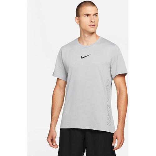 NIKE Herren T-Shirt Pro Dri-FIT Burnout, Größe XXL in Grau
