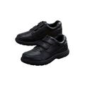 Wide Width Men's Double Adjustable Strap Comfort Walking Shoe by KingSize in Black (Size 16 W)