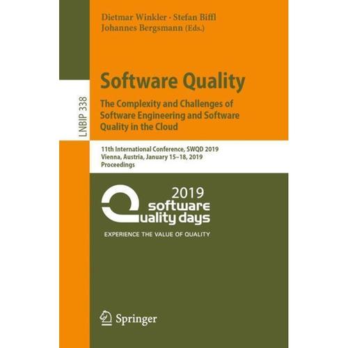 Software Quality: The Complexity And Challenges Of Software Engineering And Software Quality In The Cloud, Kartoniert (TB)