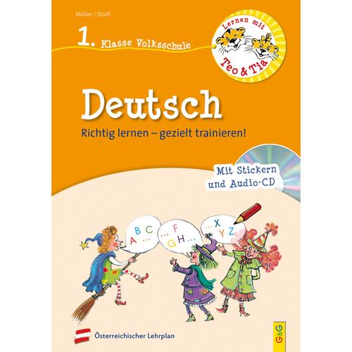 Lernen Mit Teo Und Tia Deutsch - 1. Klasse Volksschule, M. Audio-Cd - Erika Stoifl, Verena Müller, Kartoniert (TB)