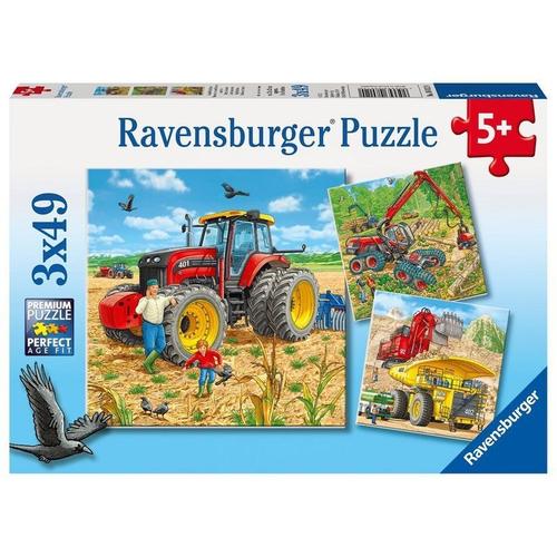 Puzzle Große Maschinen 3X49-Teilig