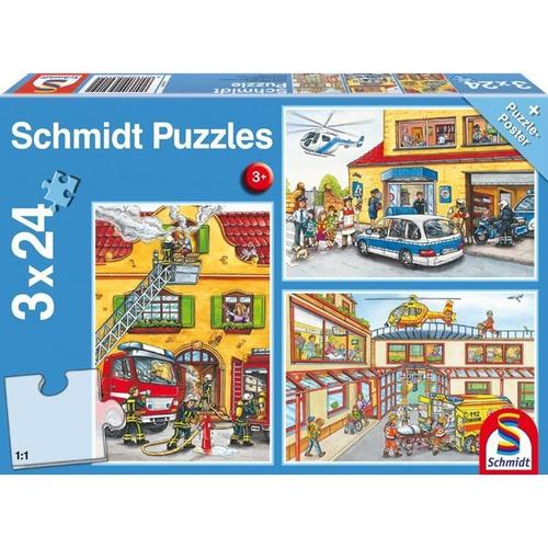 Feuerwehr Und Polizei (Kinderpuzzle)