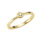 Orolino Ring 585/- Gold Brillant Weiß Glänzend 0,07Ct. (Größe: 052 (16,6))
