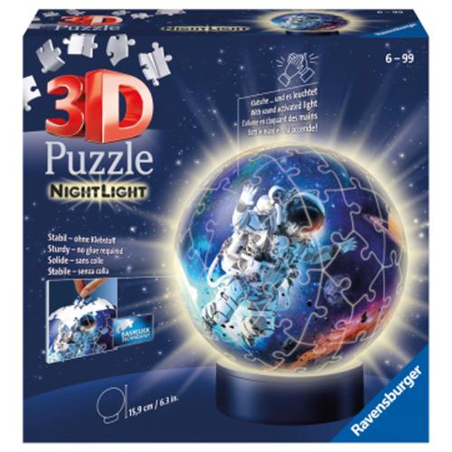Ravensburger 3D Puzzle 11264 - Nachtlicht Puzzle-Ball Astronauten im Weltall - 7