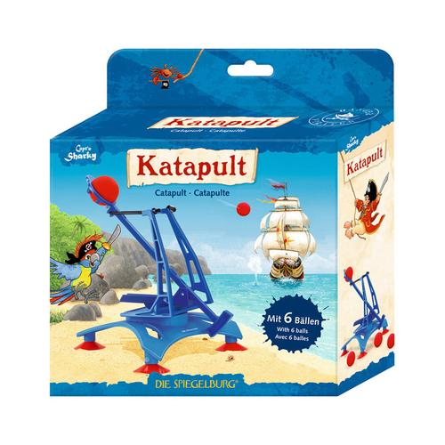 Spiel-Katapult CAPT‘N SHARKY mit 6 Bällen