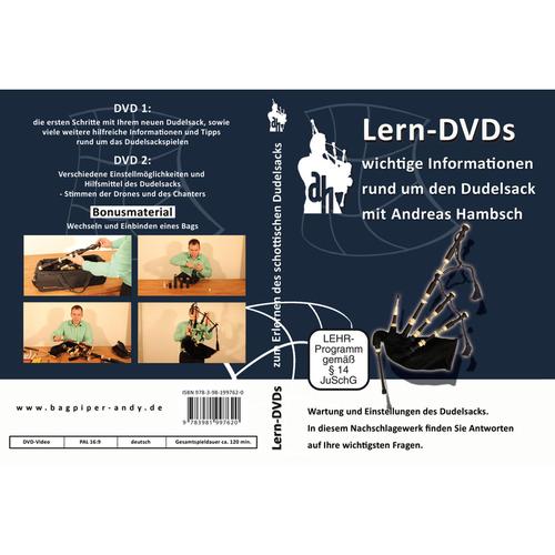 Lern-DVDs Dudelsack, Wartung und Einstellung, 2 DVDs (DVD)