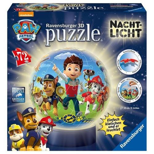 Led-Nachtlicht 3D-Puzzle – Paw Patrol 72-Teilig
