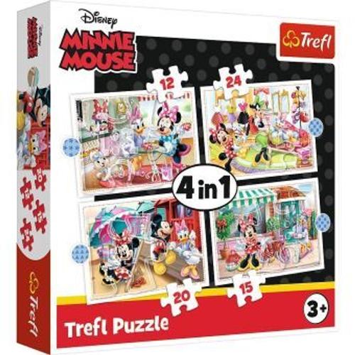 4 in 1 Puzzle - Disney Minnie Mouse (Kinderpuzzle)