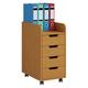 Vcm Holz Büroschrank Rollcontainer Konal Maxi Mit Schublade (Farbe: Buche)