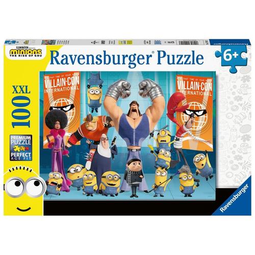 Ravensburger Kinderpuzzle - 12915 Gru und die Minions - Minions-Puzzle für Kinder ab 6 Jahren, mit 100 Teilen im XXL-For