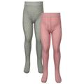 ewers - Strumpfhose Kids Rippe 2Er-Pack In Altrosa/Grau, Gr.98/104