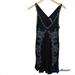 Free People Dresses | Free People Black Floral Sleeveless Dress Women's Sleeveless Vneck Sz Sp | Color: Black | Size: Sp