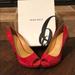 Nine West Shoes | Never Worn Red Peep Toe Heels | Color: Red | Size: 10
