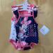 Disney One Pieces | New With Tags Disney Baby Girl Onesies Tank Top Sleeveless For Summer | Color: Pink/Tan | Size: 0-3mb