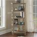 Andover Mills™ Soule 54.45" H x 24.57" W Solid Wood Etagere Bookcase Wood in Brown | 54.45 H x 24.57 W x 12.2 D in | Wayfair