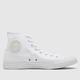 Converse mono canvas hi trainers in white